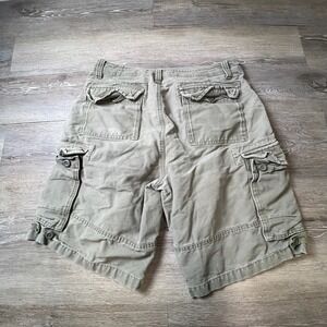 Urban Up Cargo Shorts Mens 34 Olive Green Canvas Utility Multi Pocket Gorpcore